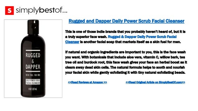 rugged & dapper facial cleanser for men
