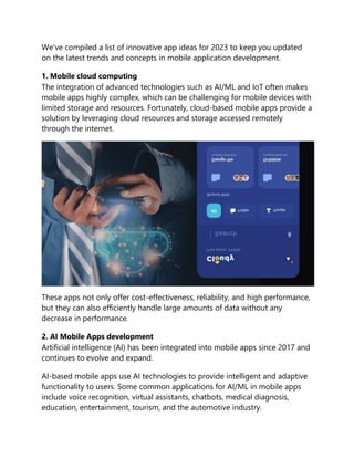 57 best mobile app ideas for a successful startup in 2023 | PDF