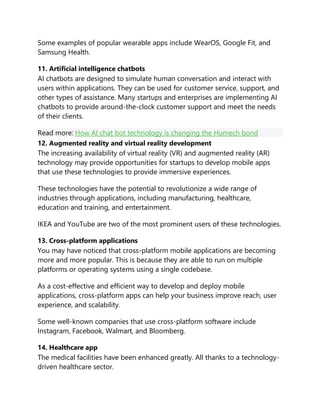 57 best mobile app ideas for a successful startup in 2023 | PDF