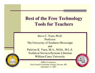 Best of The Free Technology Tools For Teachers