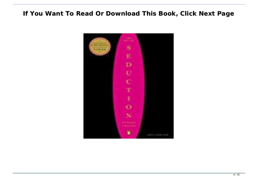 Best [PDF] Art of Seduction Full Pages