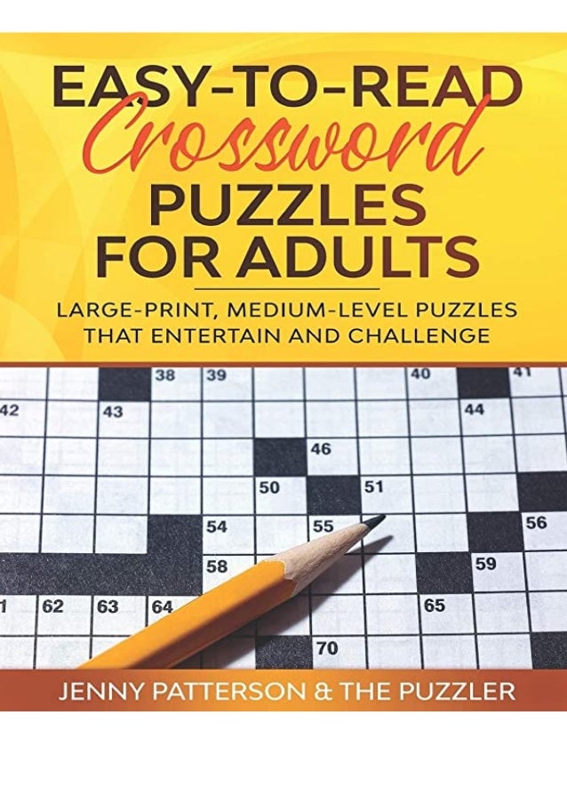 Best Pdf Easy To Read Crossword Puzzles For Adults Large Print Mediu