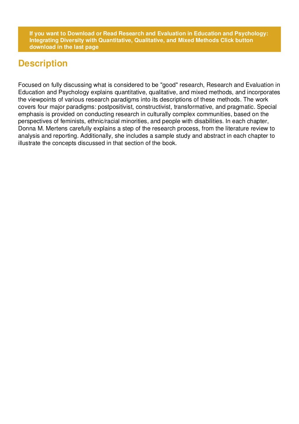 Best[PDF]Research and Evaluation in Education and