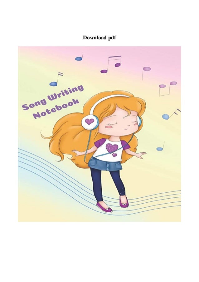 Best Pdf Song Writing Notebook Cute Music Composition Manuscript Pape