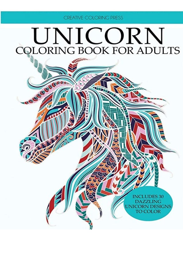 Download Best Pdf Unicorn Coloring Book Adult Coloring Book With Beautiful Uni