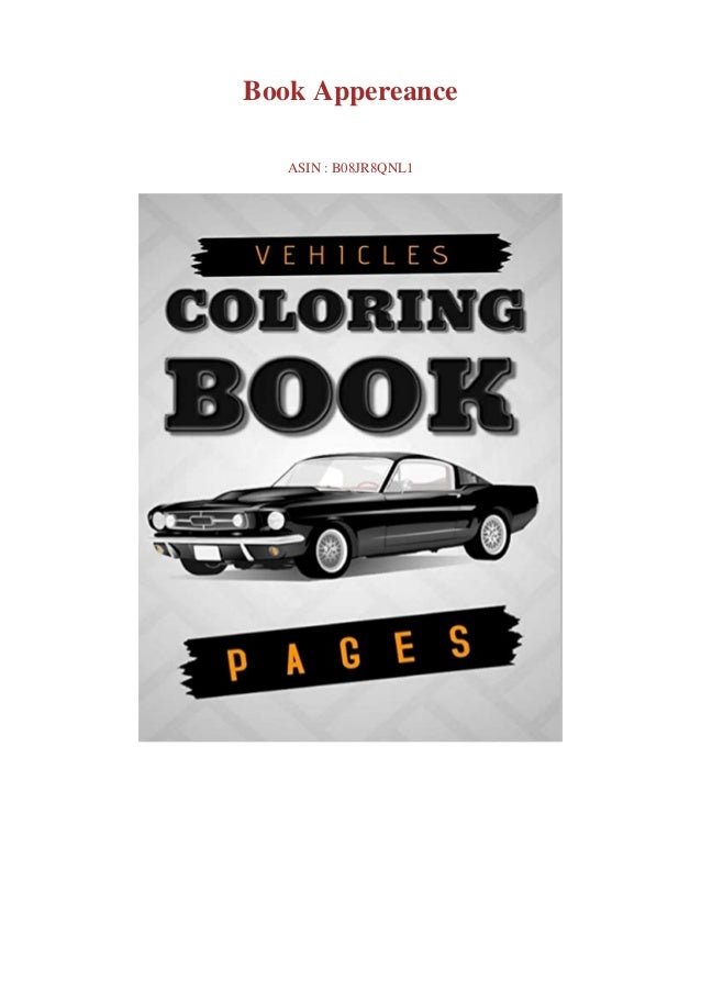 Download Best Pdf Vehicles Coloring Book Pages Cars Muscle Cars And More Per
