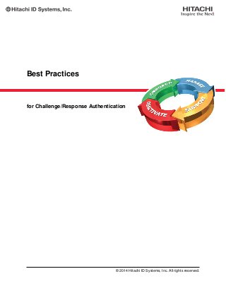 Best Practices
for Challenge/Response Authentication
© 2014 Hitachi ID Systems, Inc. All rights reserved.
 