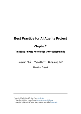 Best Practice for AI Agents Project Chapter 2 Injecting Private ...
