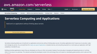 © 2018, Amazon Web Services, Inc. or its Affiliates. All rights reserved.
aws.amazon.com/serverless
 