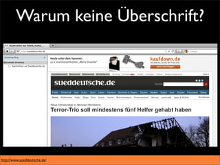 Warum keine Überschrift?




http://www.sueddeutsche.de/
 