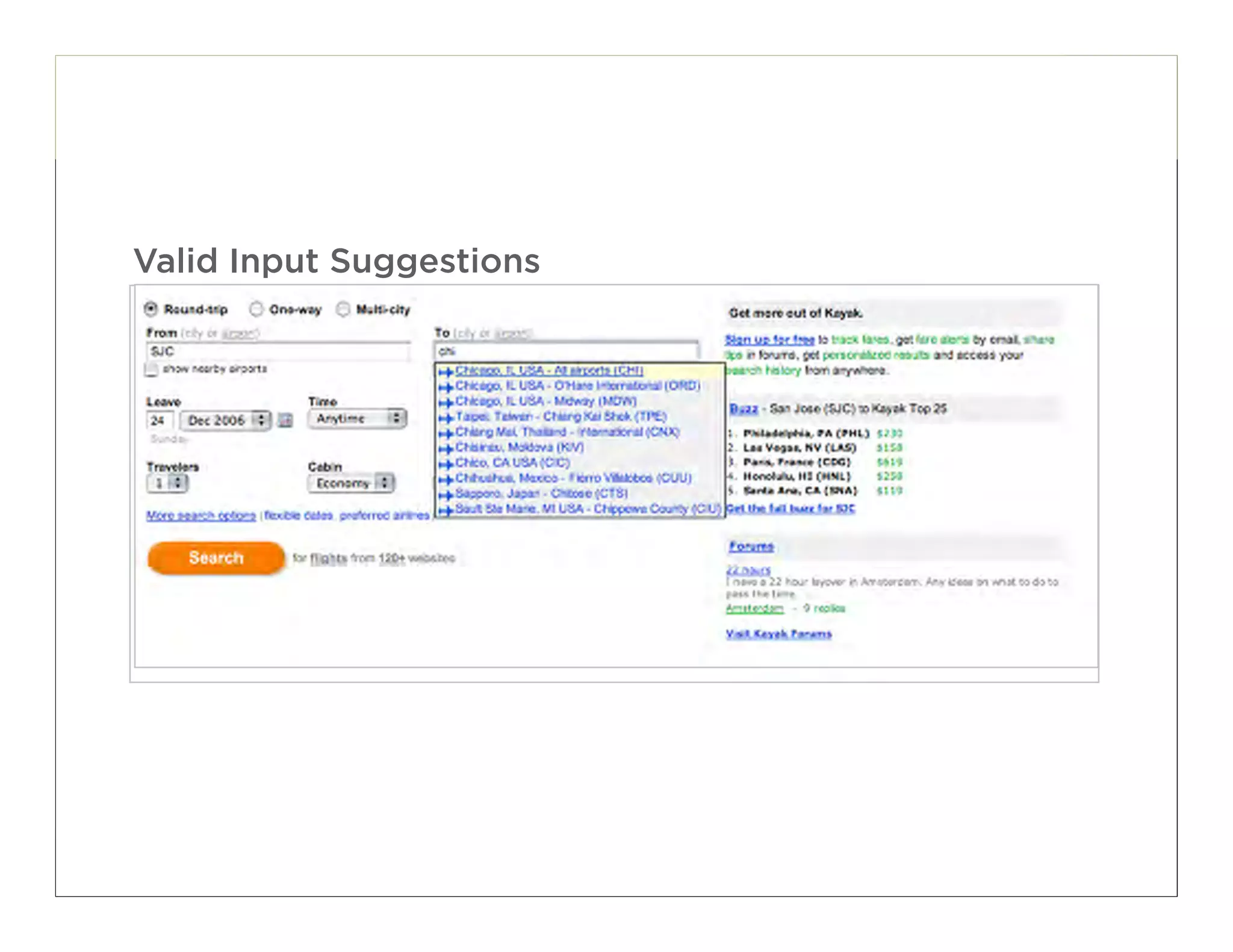 Valid Input Suggestions




                          110
 