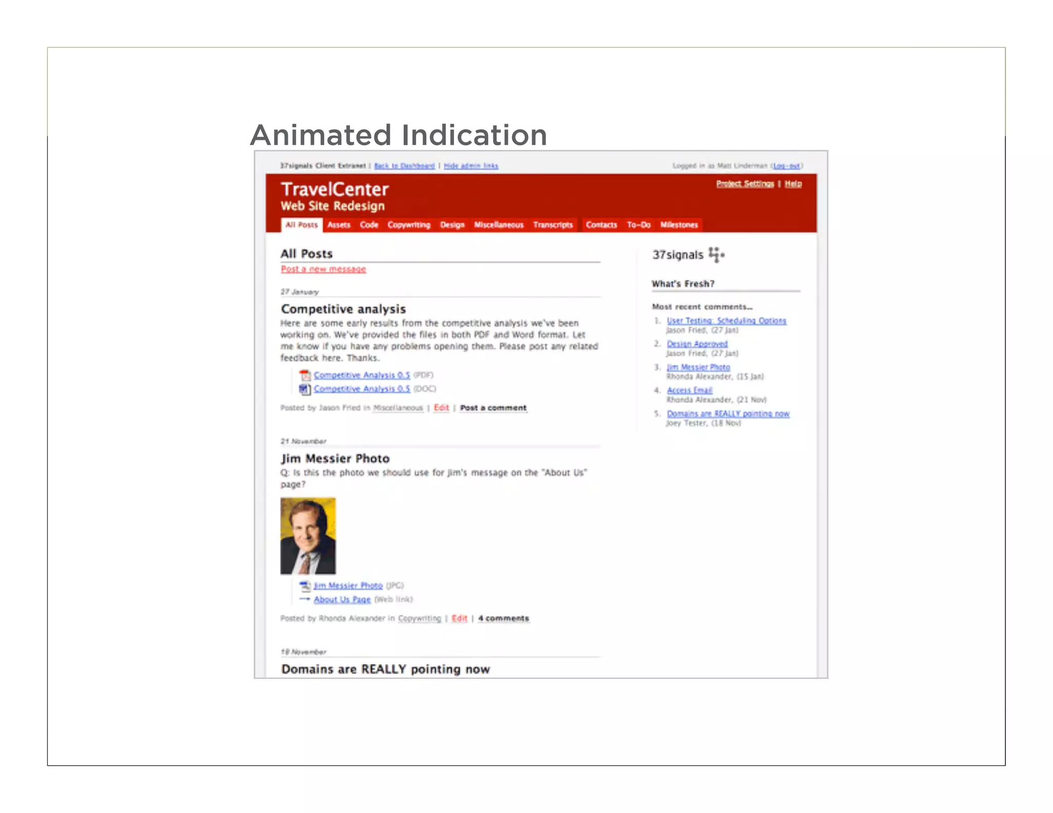 Animated Indication




                      126
 