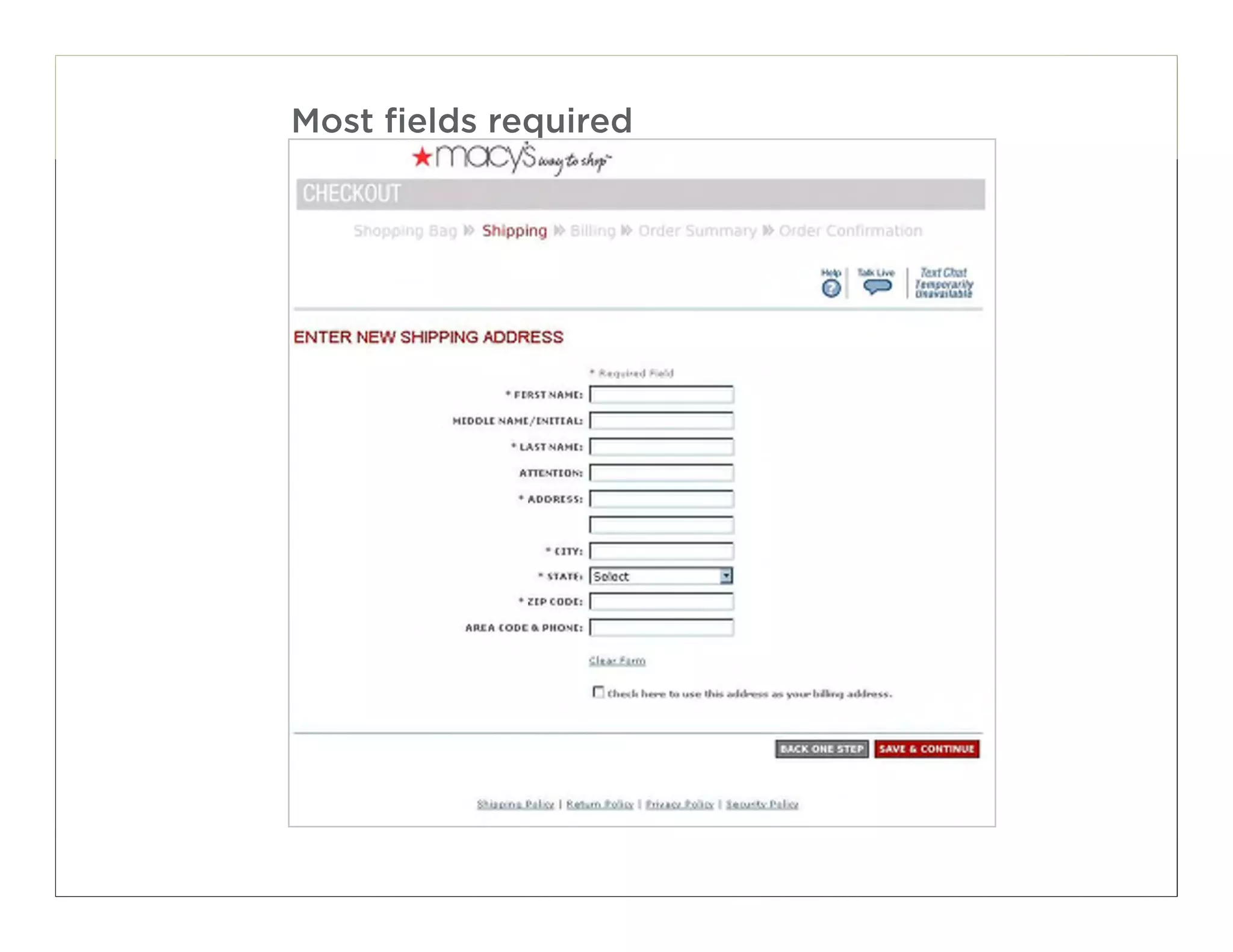 Most fields required




                       31
 