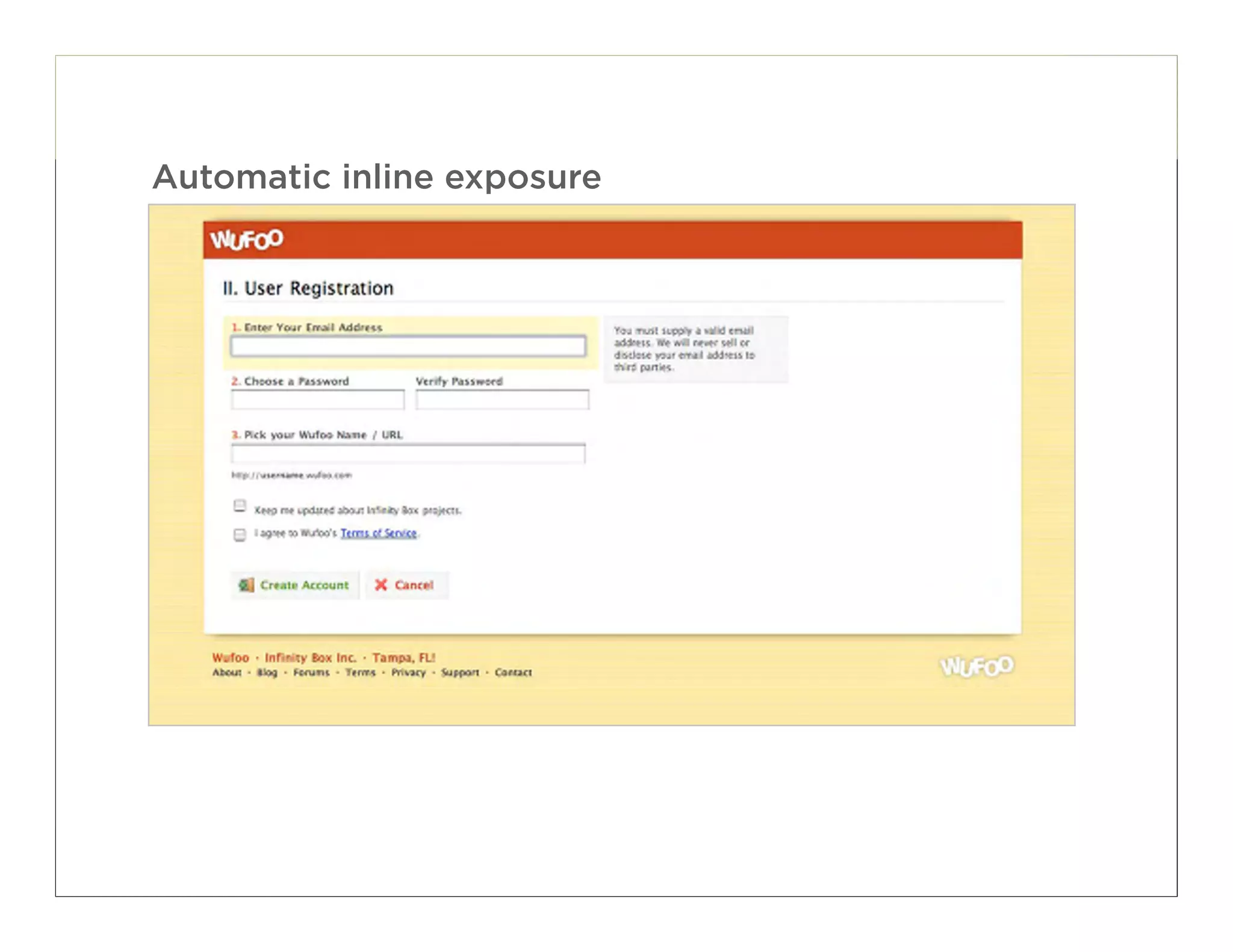 Automatic inline exposure




                            61
 