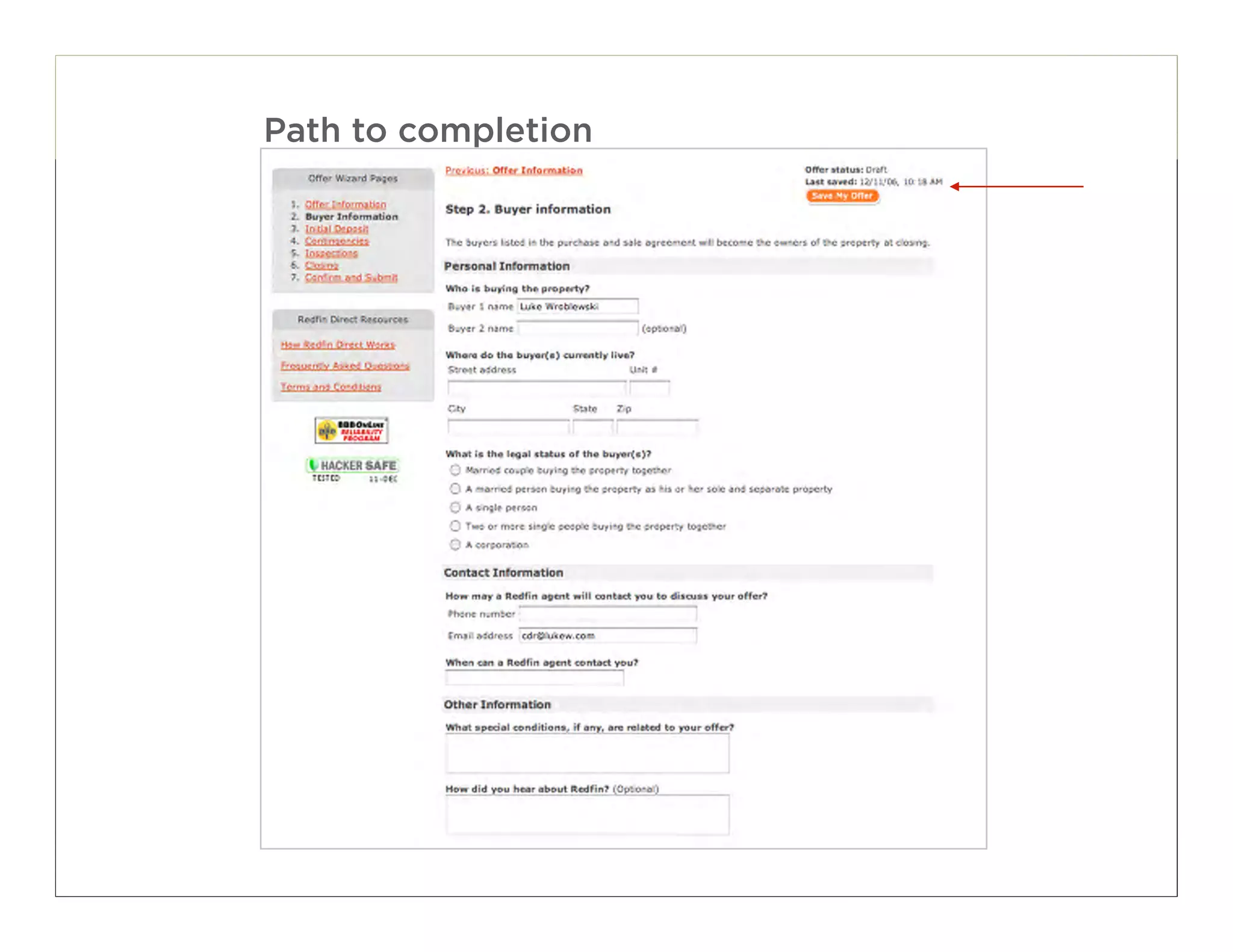 Path to completion




                     76
 