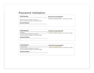 Password Validation




                      108
 