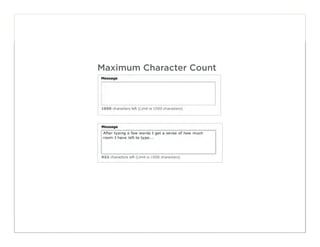 Maximum Character Count




                          111
 