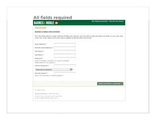 All fields required




                      30
 