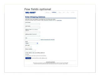 Few fields optional




                      32
 