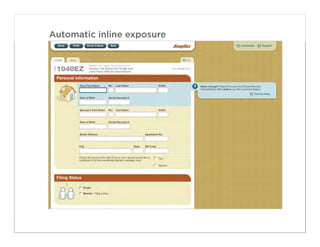 Automatic inline exposure




                            62
 