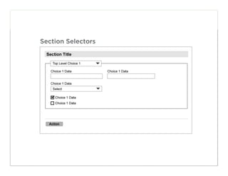 Section Selectors




                    96
 
