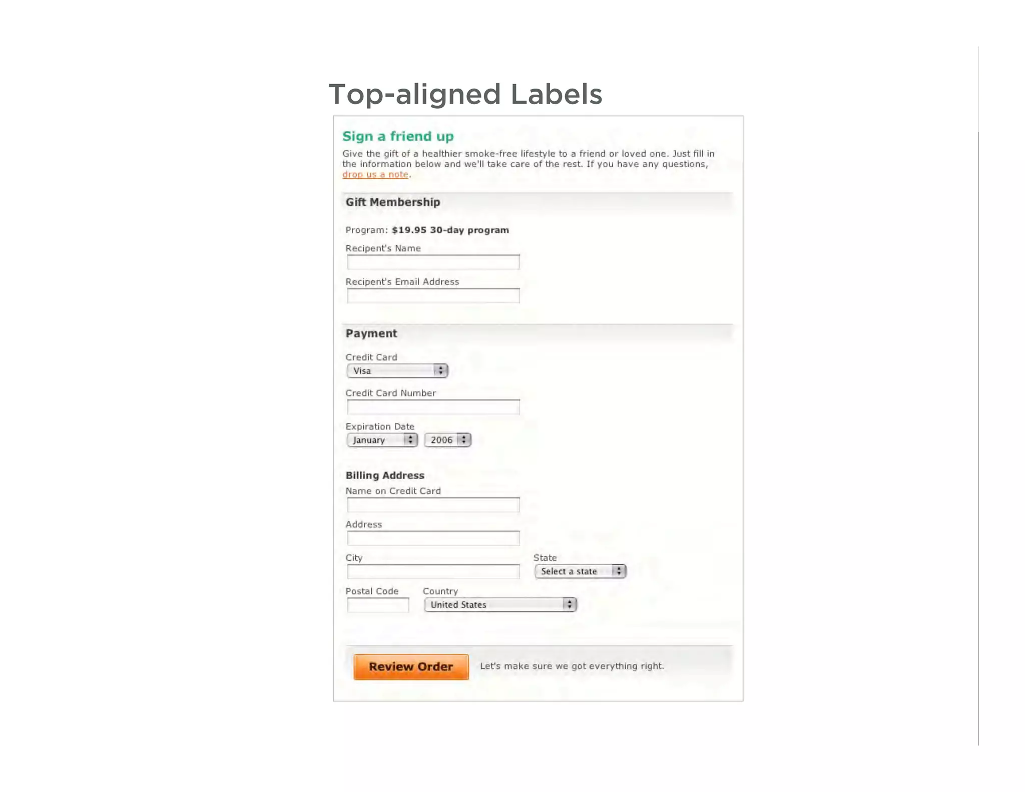 Best Practices for Form Design