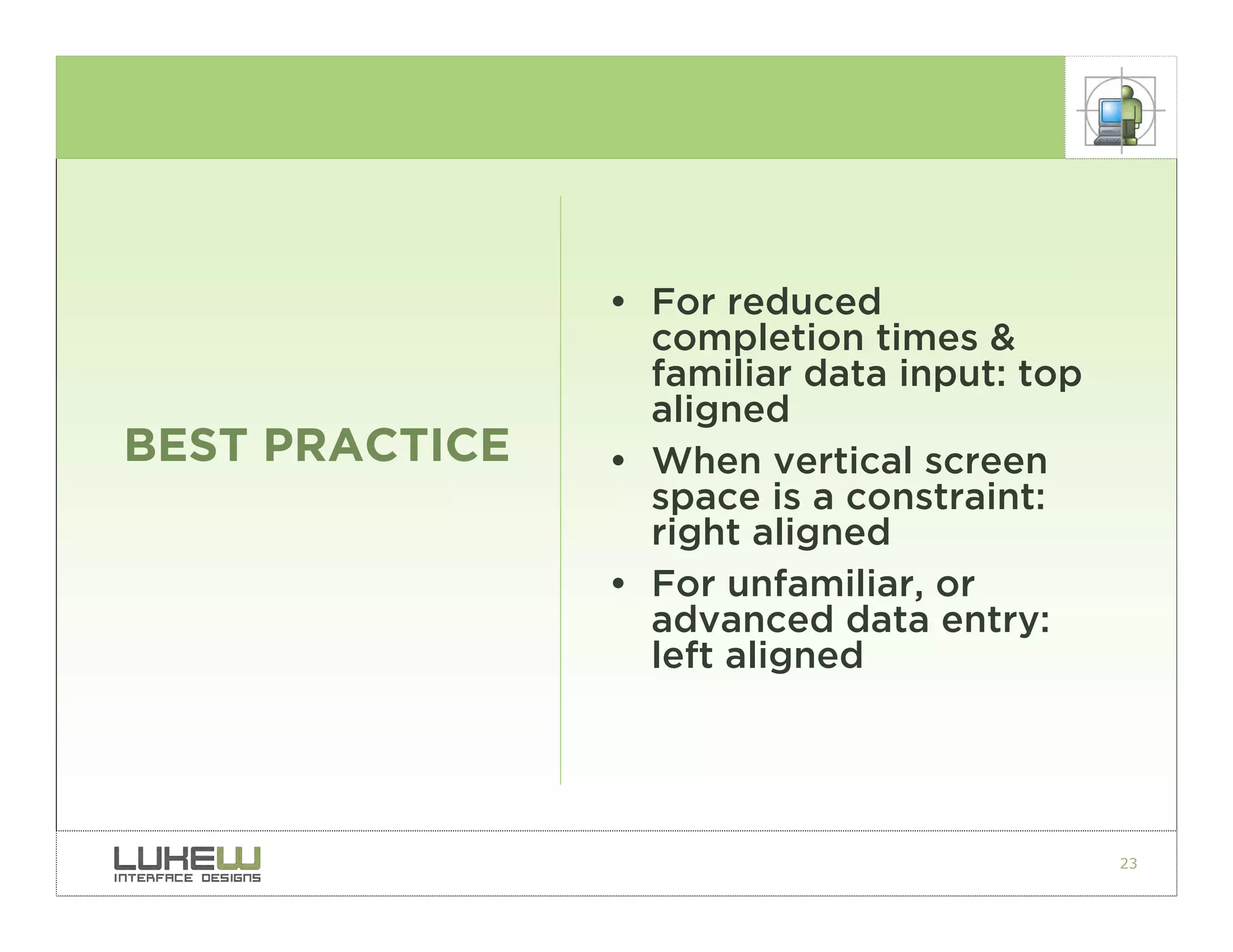 Best Practices for Form Design