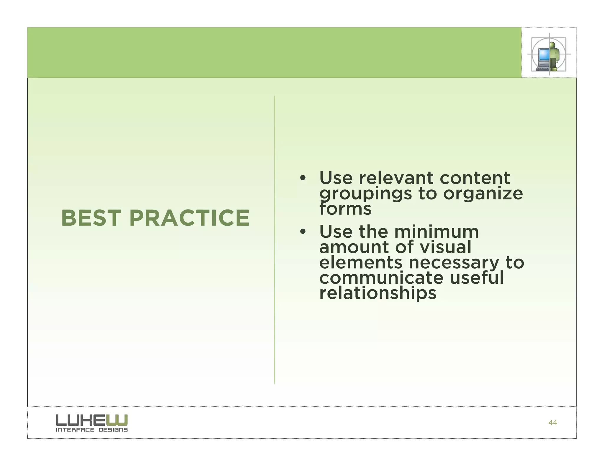 Best Practices for Form Design