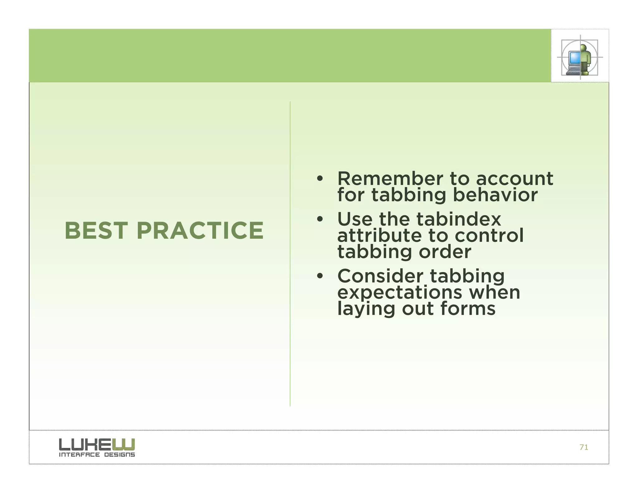 Best Practices for Form Design
