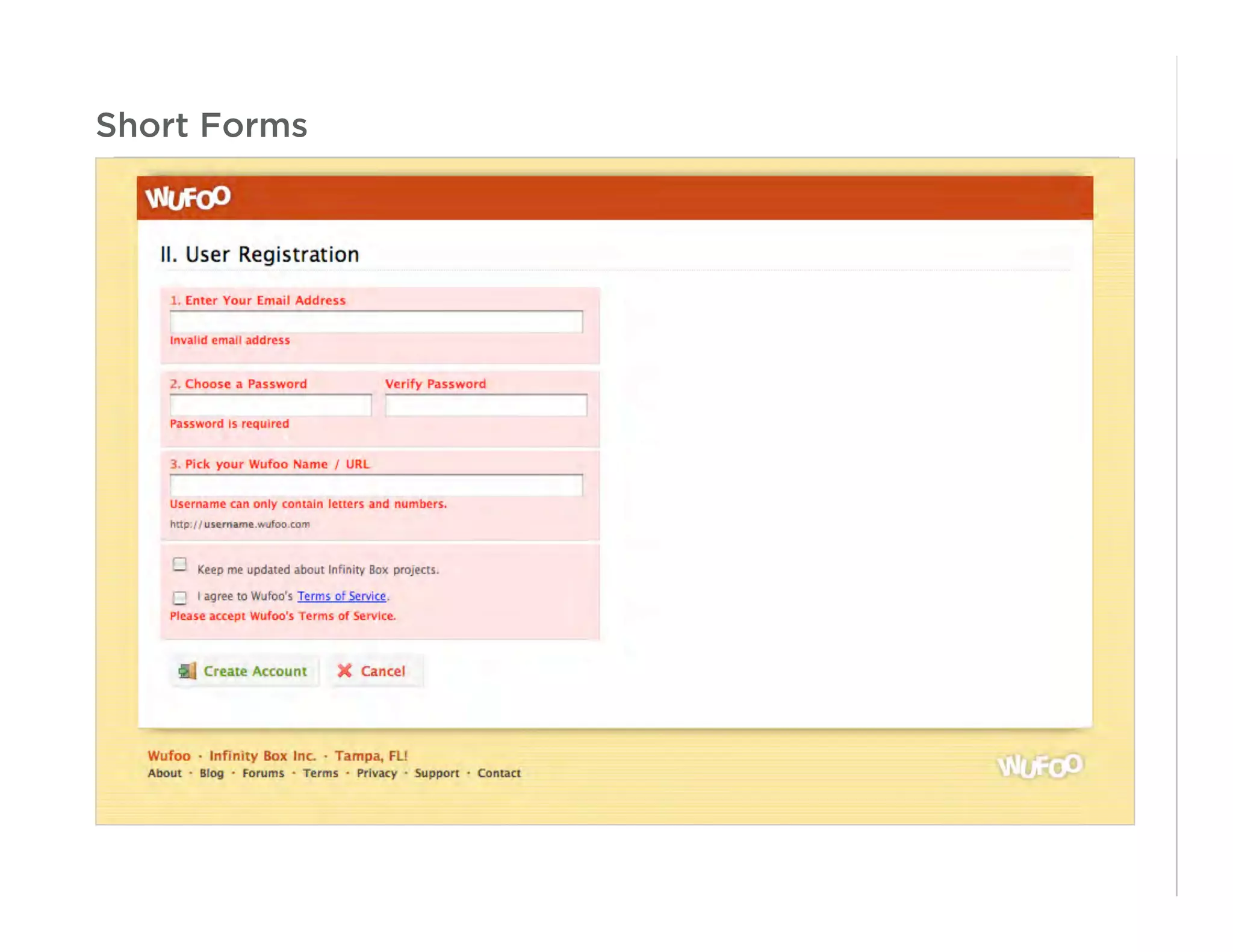 Best Practices for Form Design