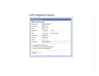 Best Practices for Form Design