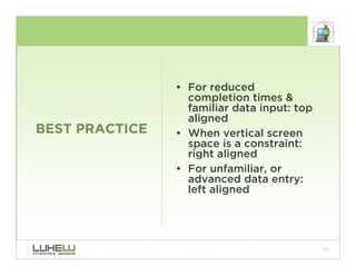 Best Practices for Form Design