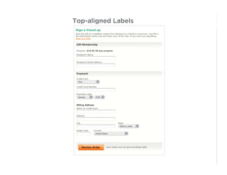 Best Practices for Form Design