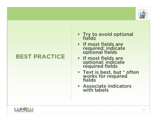 Best Practices for Form Design