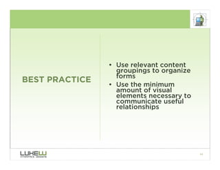 Best Practices for Form Design