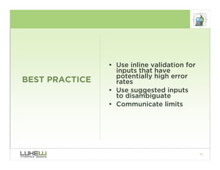 Best Practices for Form Design