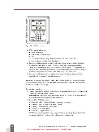 Best Practices: K-Patents Generation 2.1 SAFE-DRIVE™ Process Refractometer PR-23-SD