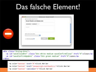 Das falsche Element!
 
