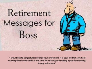 happy retirement wishes for boss