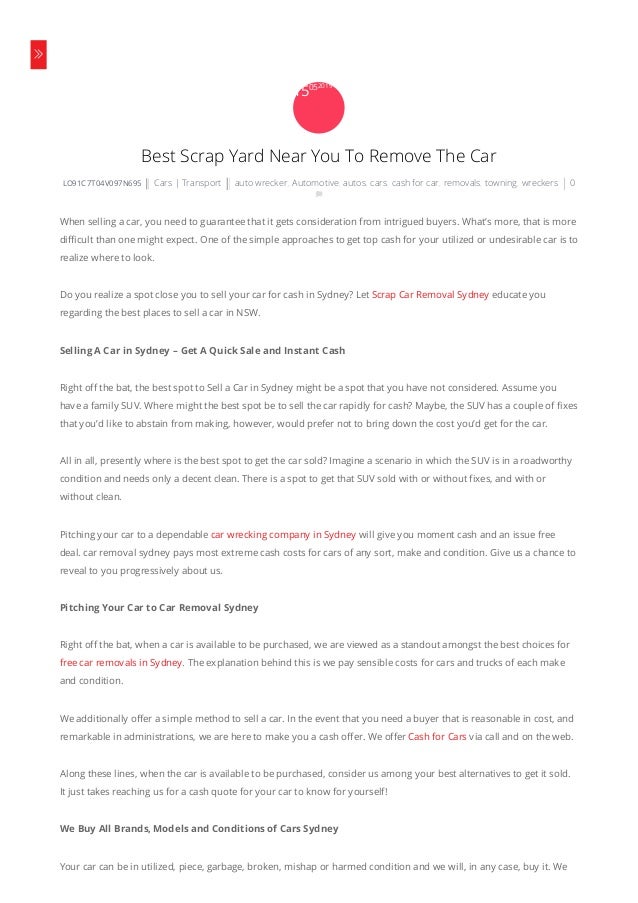 can i sell a car without a roadworthy