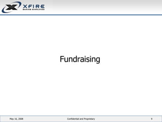 Fundraising June 3, 2009 Confidential and Proprietary 