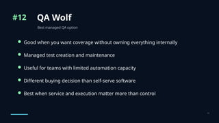Best Test Automation Tools in 2026: AI Testing Platforms, Frameworks ...