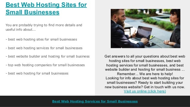 Best Web Hosting Sites For Small Businesses Images, Photos, Reviews