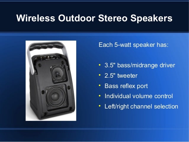 best outdoor stereo system