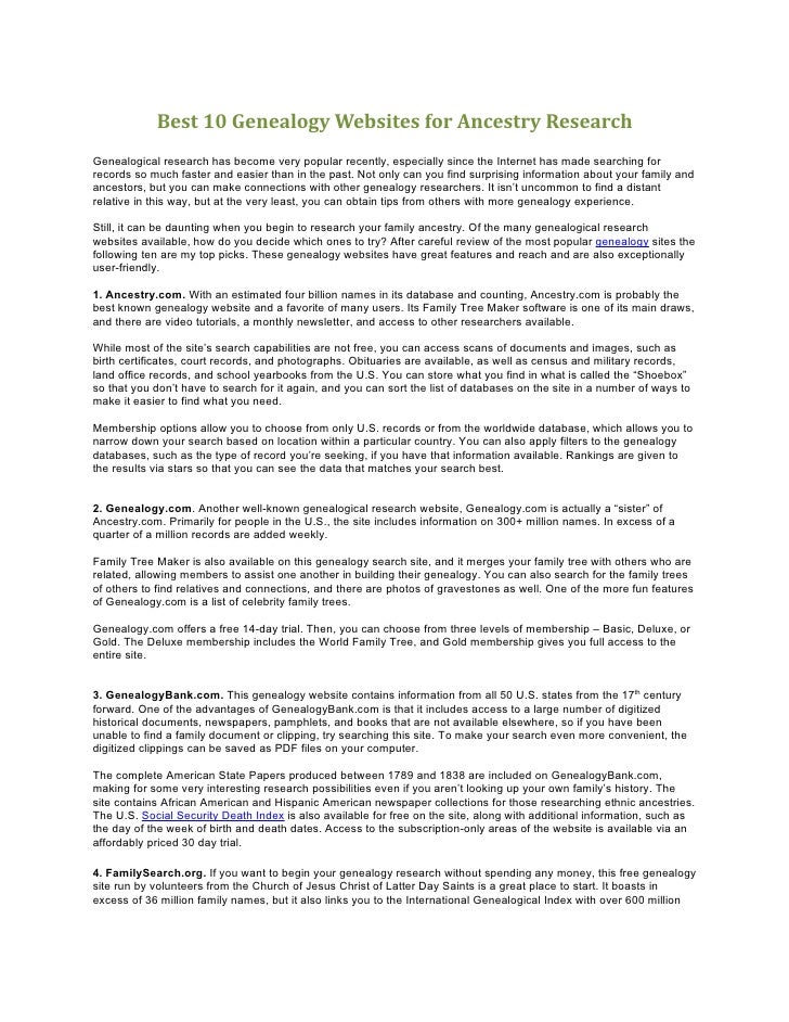 the best genealogy site the best genealogy site