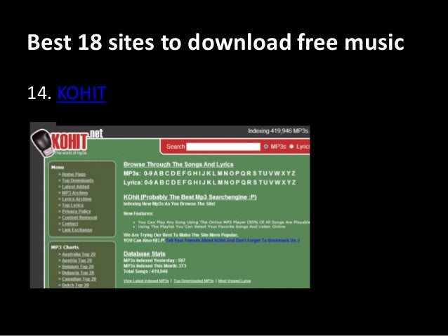 free music album download sites