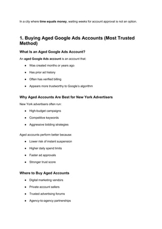 Best 5 Way to Buy Google Ads Accounts - Modern - New York.docx