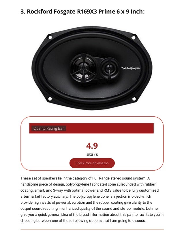 best 6x9 marine speakers