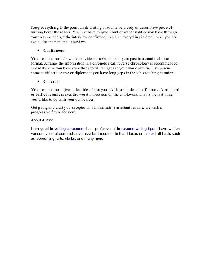 objective line on resume
