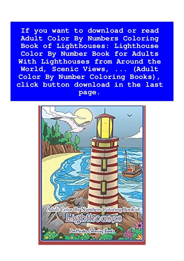 [Best!] Adult Color By Numbers Coloring Book of Lighthouses Lighthouse